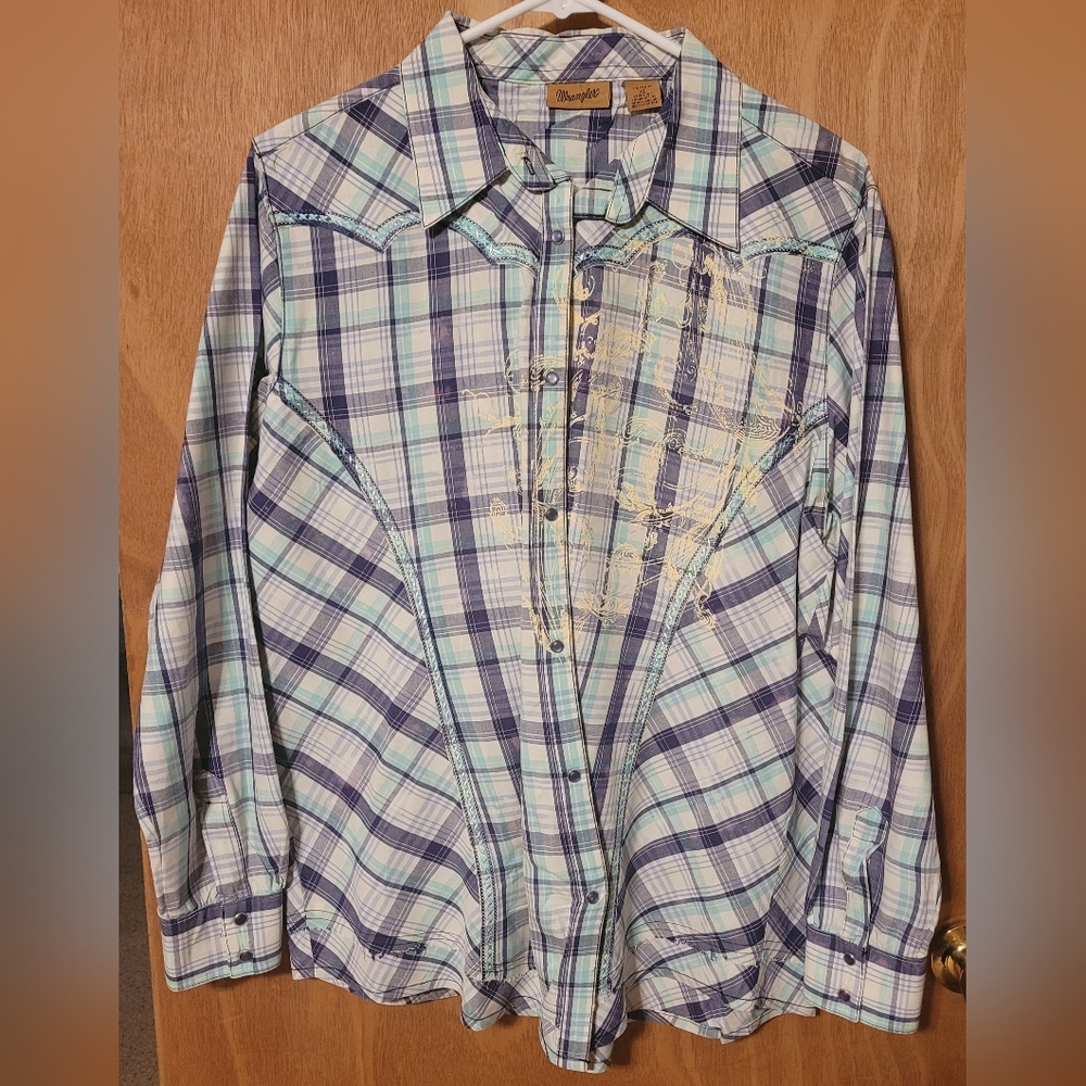 Wrangler Long-sleeved Pearl Snap Western Shirt